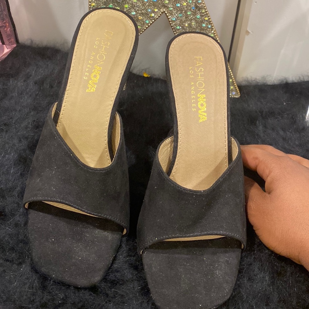 Black heels